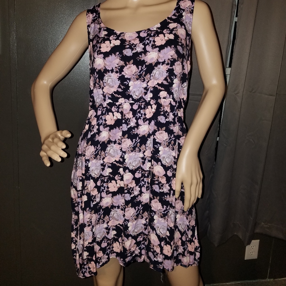 West Loop Floral tank skater dress Size XL